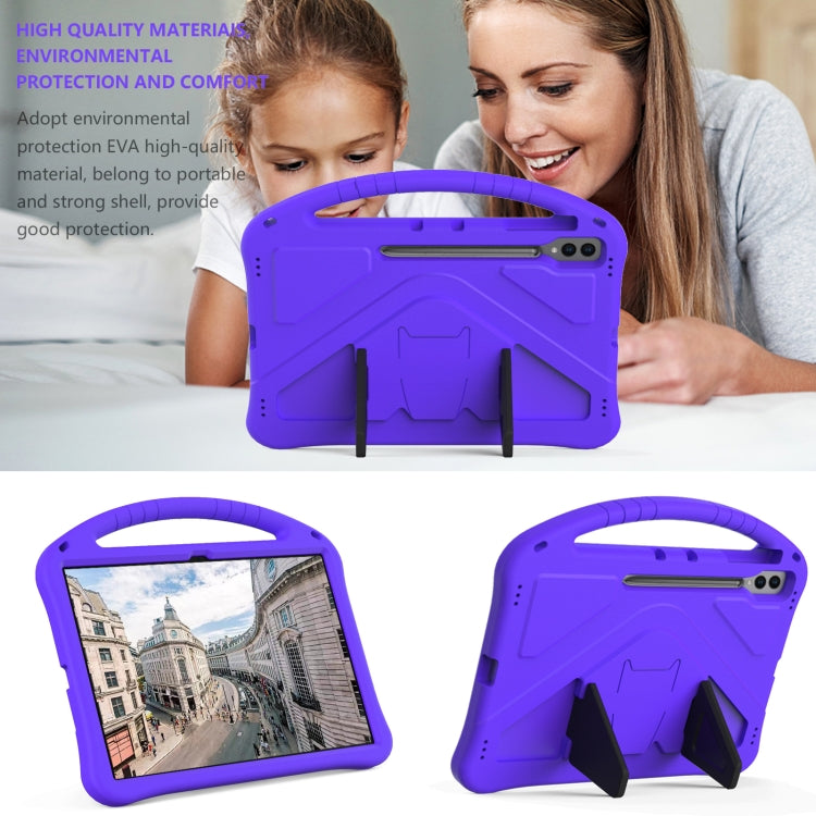 For Samsung Galaxy Tab S9 Ultra EVA Shockproof Tablet Case with Holder(Purple) - free shipping - PMC Jewellery - Order now!