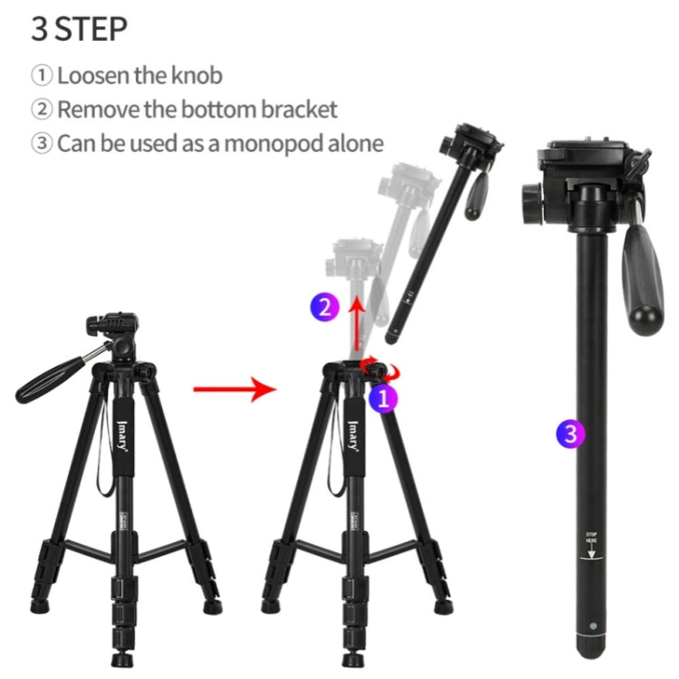 JMARY KP2254 Three colors are available Cell Phone SLR Outdoor Photography Tripod Stand(Red) - free shipping - PMC TechLife - Order now!