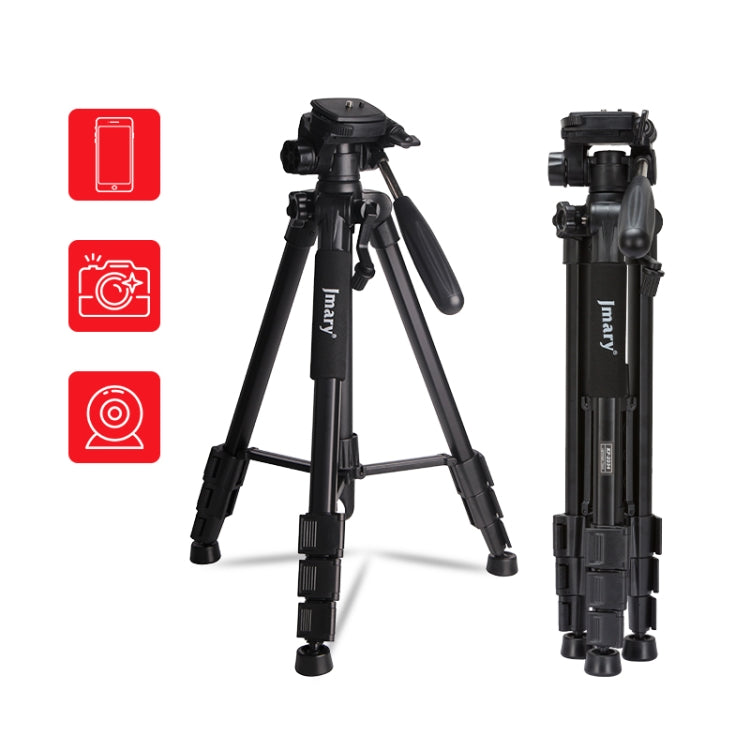 JMARY KP2234 Telescopic Aluminum Alloy SLR Camera Phone Live Streaming  Photography Tripod(Black) - free shipping - PMC TechLife - Order now!