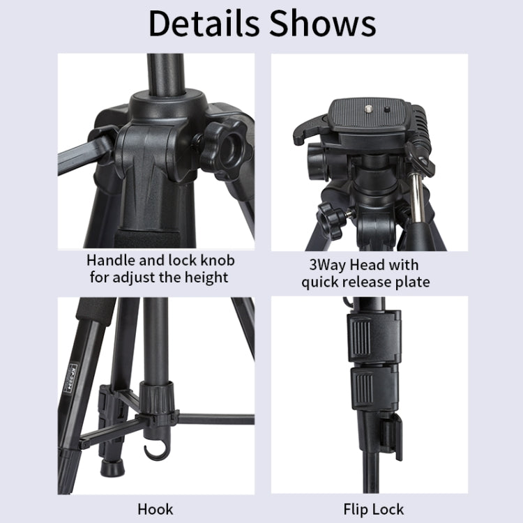 JMARY KP2234 Telescopic Aluminum Alloy SLR Camera Phone Live Streaming  Photography Tripod(Red) - free shipping - PMC TechLife - Order now!