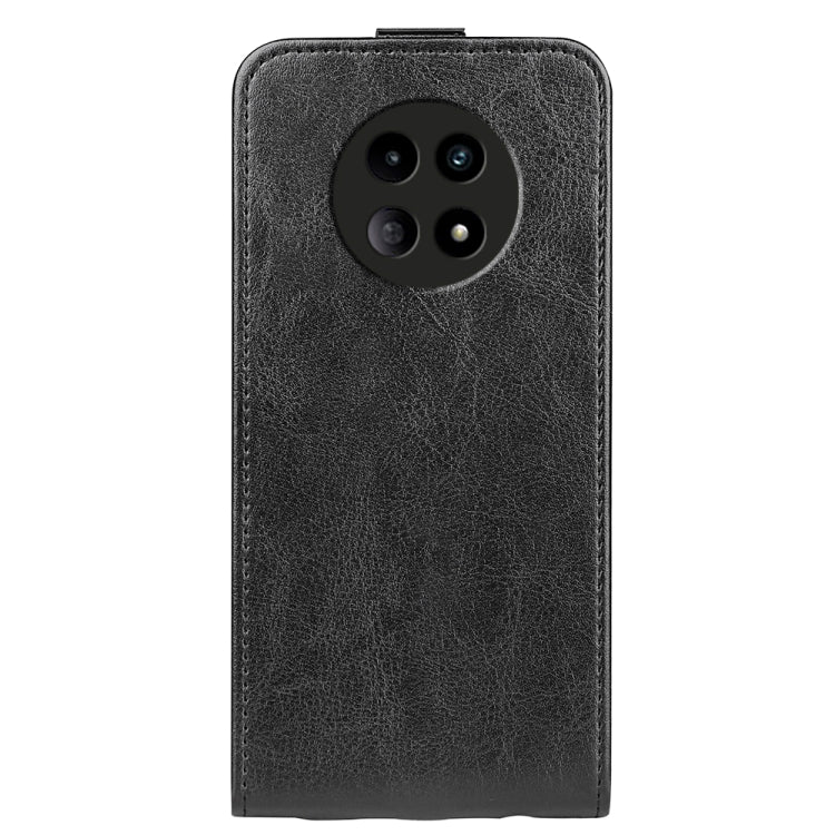 For Realme 12 5G R64 Texture Single Vertical Flip Leather Phone Case(Black) - Realme Cases by PMC TechLife | Online Shopping South Africa | PMC TechLife | Buy Now Pay Later Mobicred