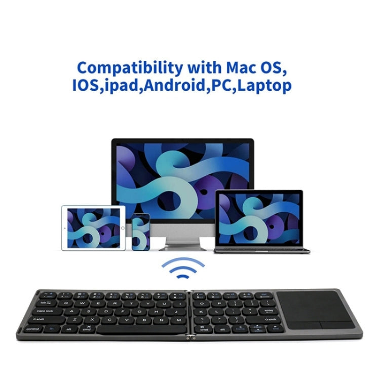 FK328T Cell Phone Tablet Laptop Wireless Bluetooth Keyboard Portable 3-Folded Keyboard - free shipping - PMC Jewellery - Order now!