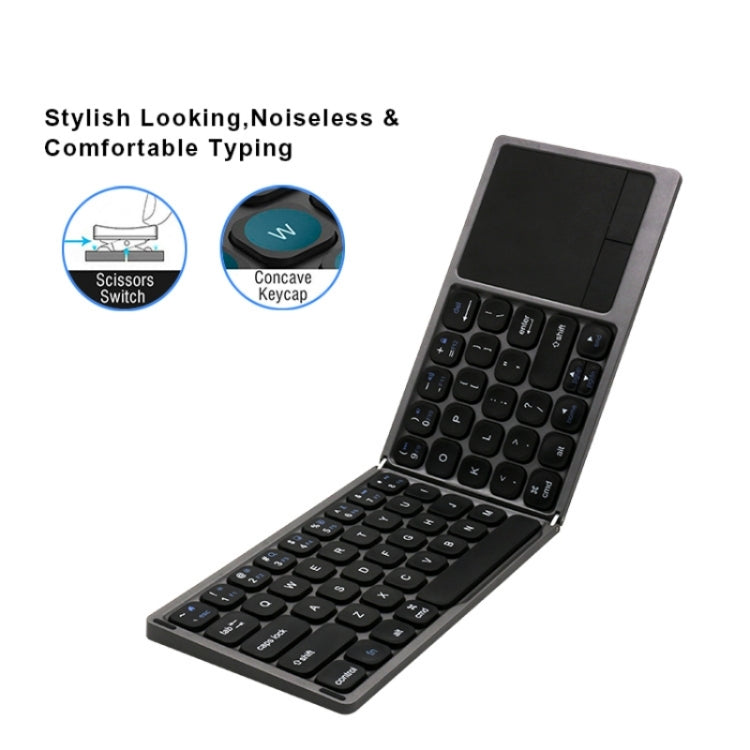 FK328T Cell Phone Tablet Laptop Wireless Bluetooth Keyboard Portable 3-Folded Keyboard - free shipping - PMC Jewellery - Order now!