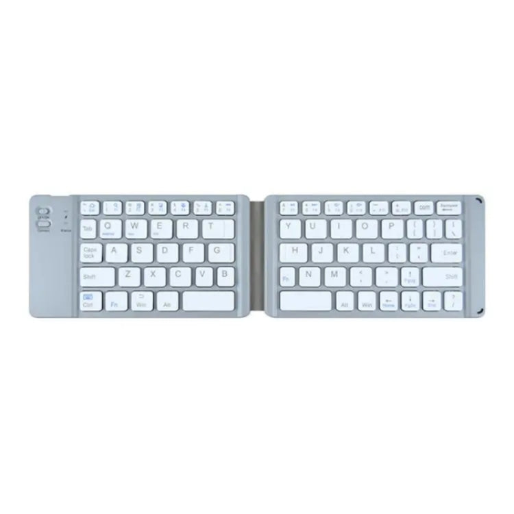 BT18 Bluetooth Keyboard Magnetic Folding Wireless Keyboard For Cell Phones Tablets Computers(Grey) - free shipping - PMC Jewellery - Order now!