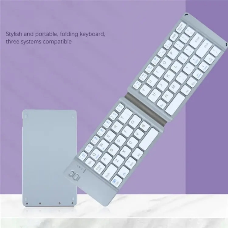 BT18 Bluetooth Keyboard Magnetic Folding Wireless Keyboard For Cell Phones Tablets Computers(Black) - Wireless Keyboard by PMC Jewellery | Online Shopping South Africa | PMC Jewellery | Buy Now Pay Later Mobicred
