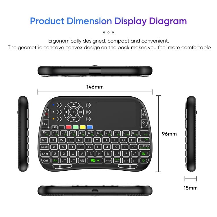 M9 Mini Wireless Keyboard Remote Control Mouse Keyboard Combo Support Touchpad Voice - Mini Keyboard by PMC Jewellery | Online Shopping South Africa | PMC Jewellery | Buy Now Pay Later Mobicred