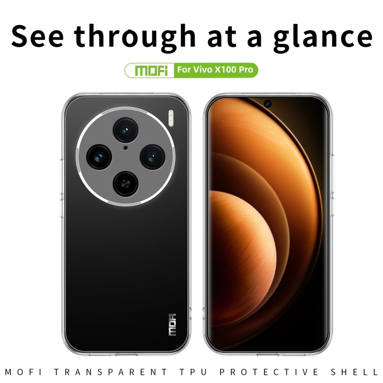 For vivo X100 Pro MOFI Ming Series Ultra-thin TPU Phone Case(Transparent) - X100 Pro Cases by imak | Online Shopping South Africa | PMC TechLife