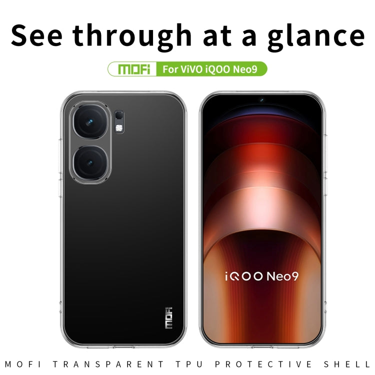 For vivo iQOO Neo9 /9 Pro MOFI Ming Series Ultra-thin TPU Phone Case(Transparent) - iQOO Neo9 Cases by MOFI | Online Shopping South Africa | PMC TechLife