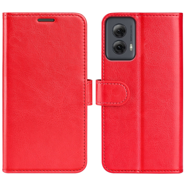 For Motorola Moto G Power 5G 2024 R64 Texture Horizontal Flip Leather Phone Case(Red) - Motorola Cases by PMC Jewellery | Online Shopping South Africa | PMC Jewellery | Buy Now Pay Later Mobicred
