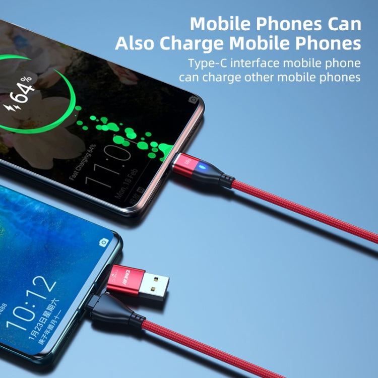 ENKAY 6-in-1 PD60W USB-A / Type-C to Type-C / 8 Pin / Micro USB Magnetic Fast Charging Cable, Cable Length:1m(Purple) - free shipping - PMC Jewellery - Order now!