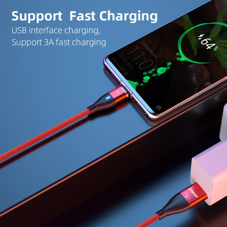 ENKAY 6-in-1 PD100W USB-A / Type-C to Type-C / 8 Pin / Micro USB Magnetic Fast Charging Cable, Cable Length:2m(Black) - free shipping - PMC Jewellery - Order now!