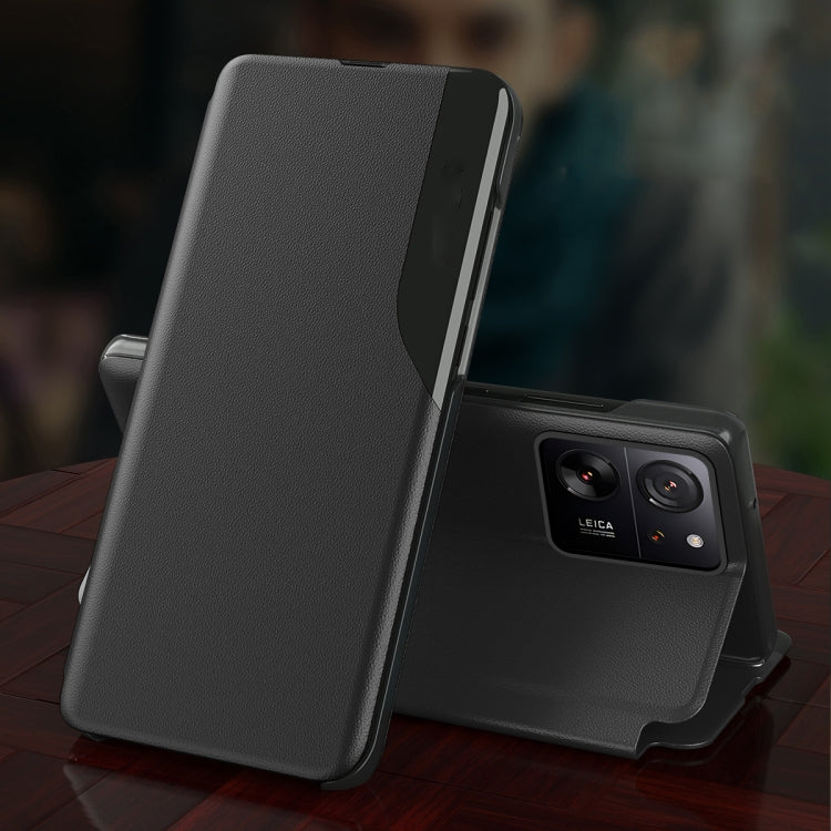 For Xiaomi 14 Attraction Flip Holder Leather Phone Case(Green) - 14 Cases by PMC TechLife | Online Shopping South Africa | PMC TechLife