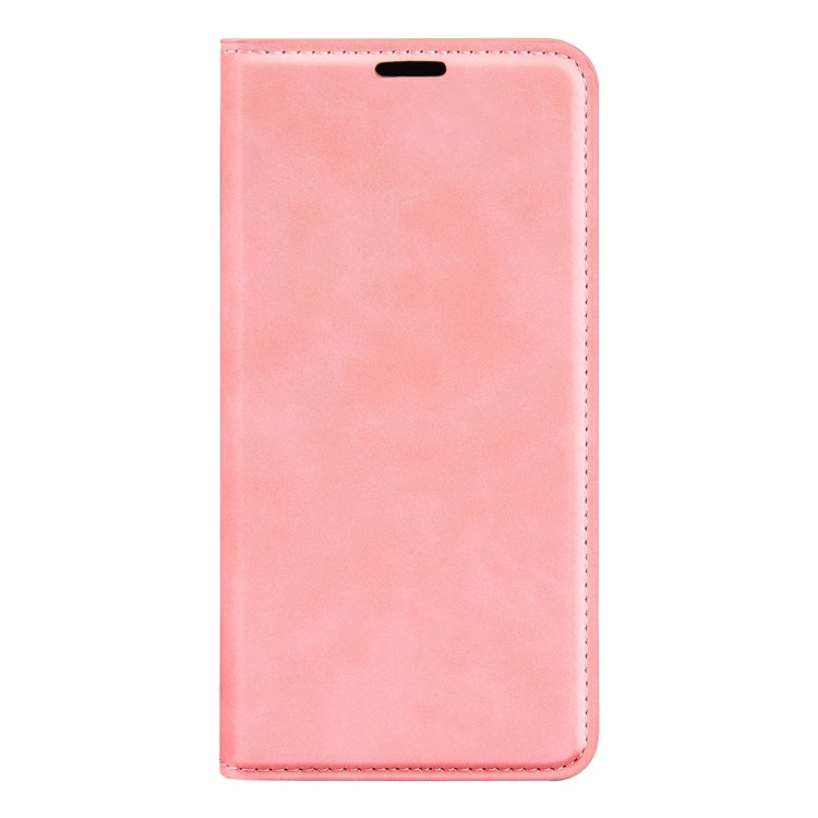 For Motorola Moto G 5G 2024 Retro-skin Magnetic Suction Leather Phone Case(Pink) - free shipping - PMC Jewellery - Order now!