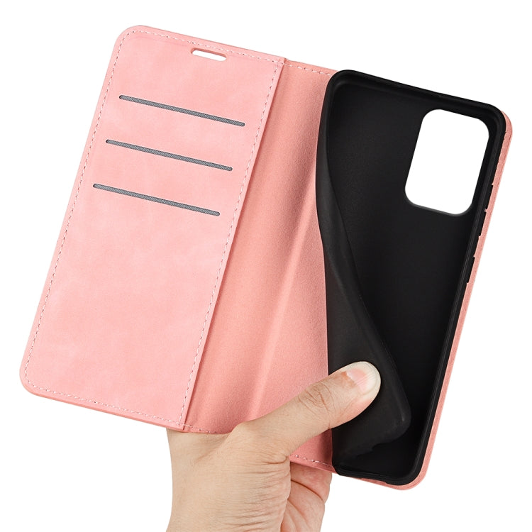 For Motorola Moto G 5G 2024 Retro-skin Magnetic Suction Leather Phone Case(Pink) - free shipping - PMC Jewellery - Order now!