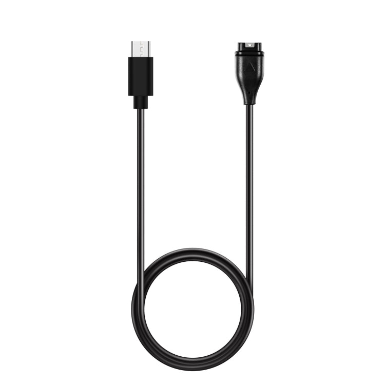For Garmin Fenix 6 Type-C Port Watch Charger With Data Transmission(Black) - Charger by PMC TechLife | Online Shopping South Africa | PMC TechLife | Buy Now Pay Later Mobicred