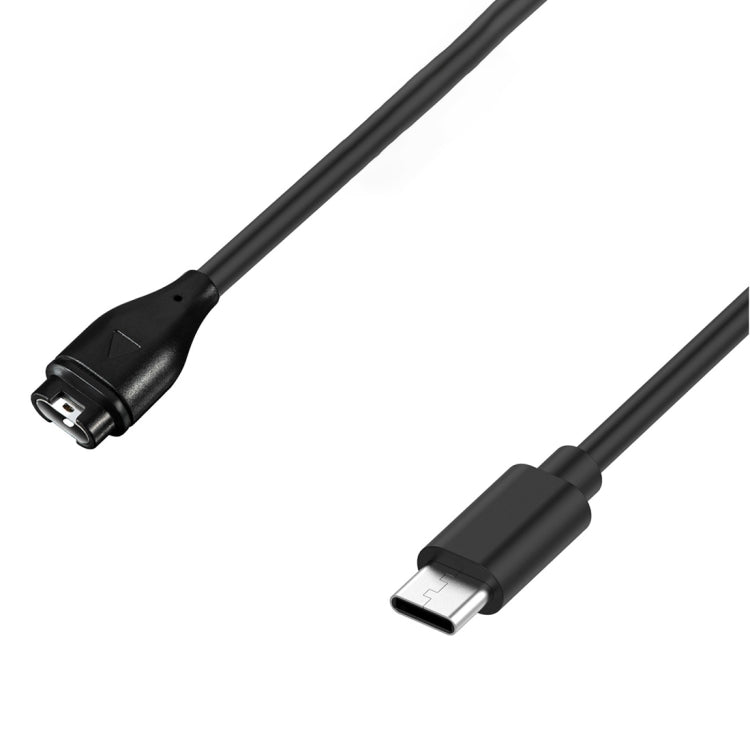 For Garmin Fenix 5S Plus Type-C Port Watch Charger With Data Transmission(Black) - Charger by PMC TechLife | Online Shopping South Africa | PMC TechLife | Buy Now Pay Later Mobicred