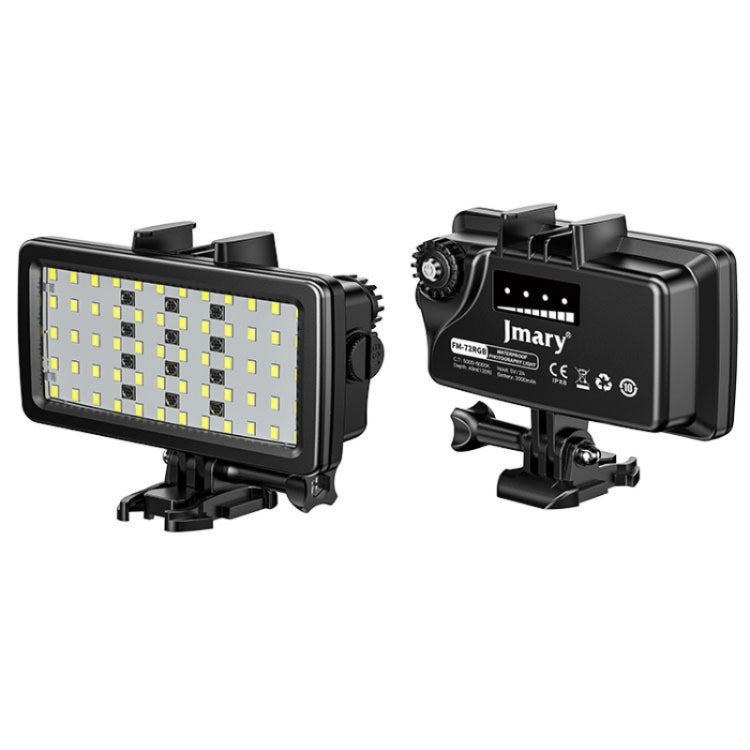 JMARY FM-72RGB Rechargeable Diving Photography RGB IPX8 Waterproof Camera LED Fill Light - free shipping - PMC TechLife - Order now!