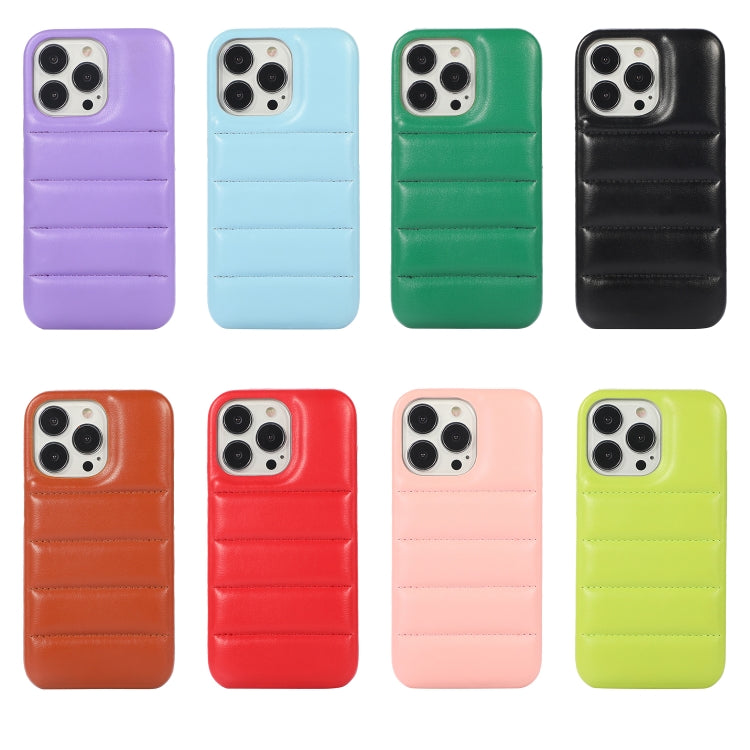 For iPhone 15 Pro Down Jacket Airbag Shockproof Phone Case(Red) - iPhone 15 Pro Cases by PMC TechLife | Online Shopping South Africa | PMC TechLife | Buy Now Pay Later Mobicred
