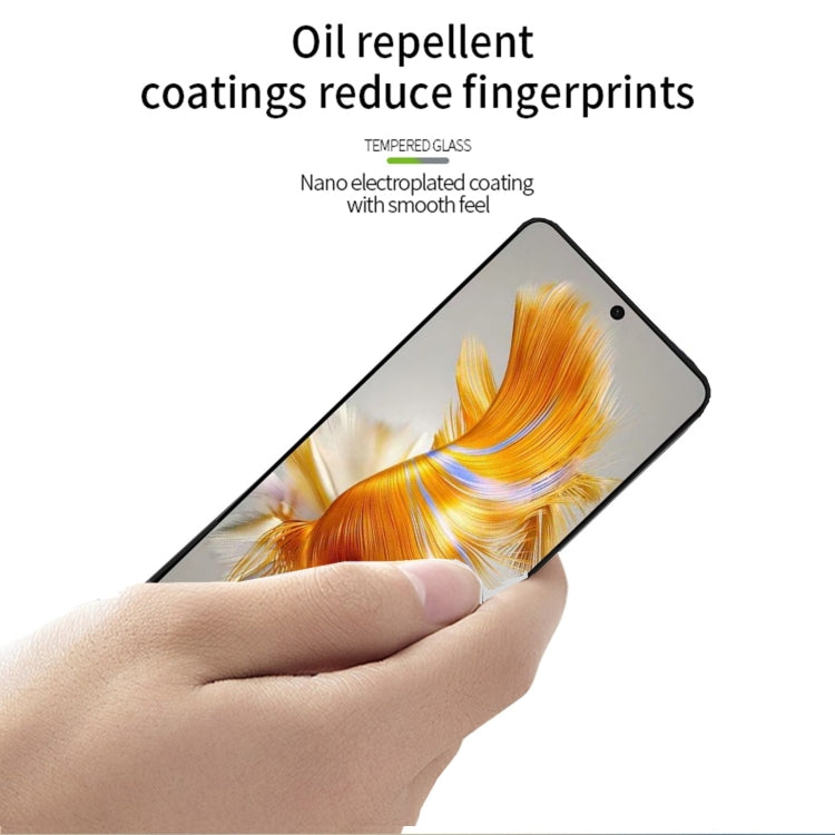 For Huawei Mate 60 MOFI 9H 3D Explosion-proof Curved Screen Tempered Glass Film(Black) - Huawei Tempered Glass by MOFI | Online Shopping South Africa | PMC TechLife
