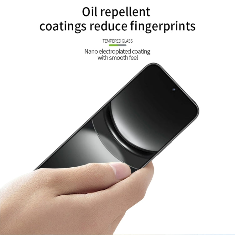 For Huawei Nova 12 MOFI 9H 3D Explosion-proof Curved Screen Tempered Glass Film(Black) - Huawei Tempered Glass by MOFI | Online Shopping South Africa | PMC TechLife