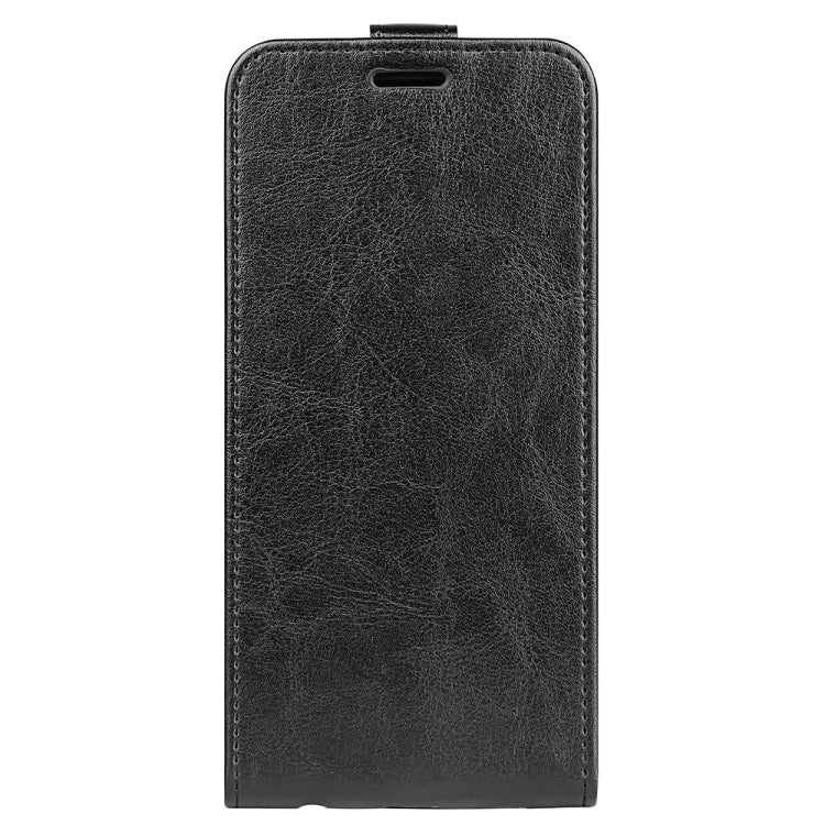 For Motorola Moto G Play 2024 R64 Texture Single Vertical Flip Leather Phone Case(Black) - Motorola Cases by PMC Jewellery | Online Shopping South Africa | PMC Jewellery | Buy Now Pay Later Mobicred