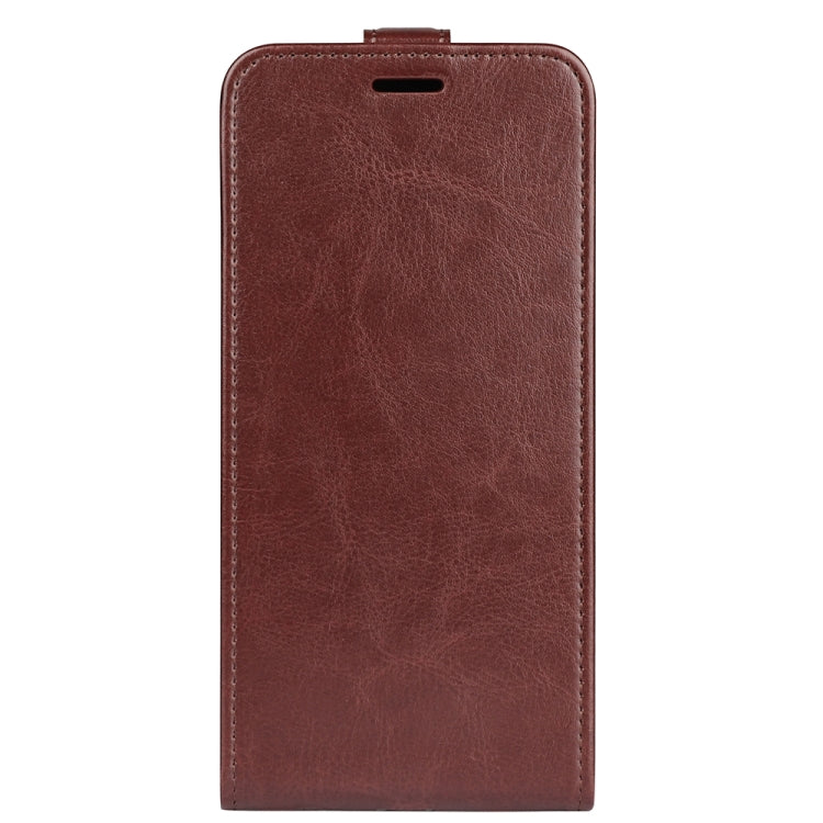 For Motorola Moto G Power 5G 2024 R64 Texture Single Vertical Flip Leather Phone Case(Brown) - free shipping - PMC Jewellery - Order now!