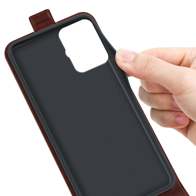 For Motorola Moto G Power 5G 2024 R64 Texture Single Vertical Flip Leather Phone Case(Brown) - free shipping - PMC Jewellery - Order now!