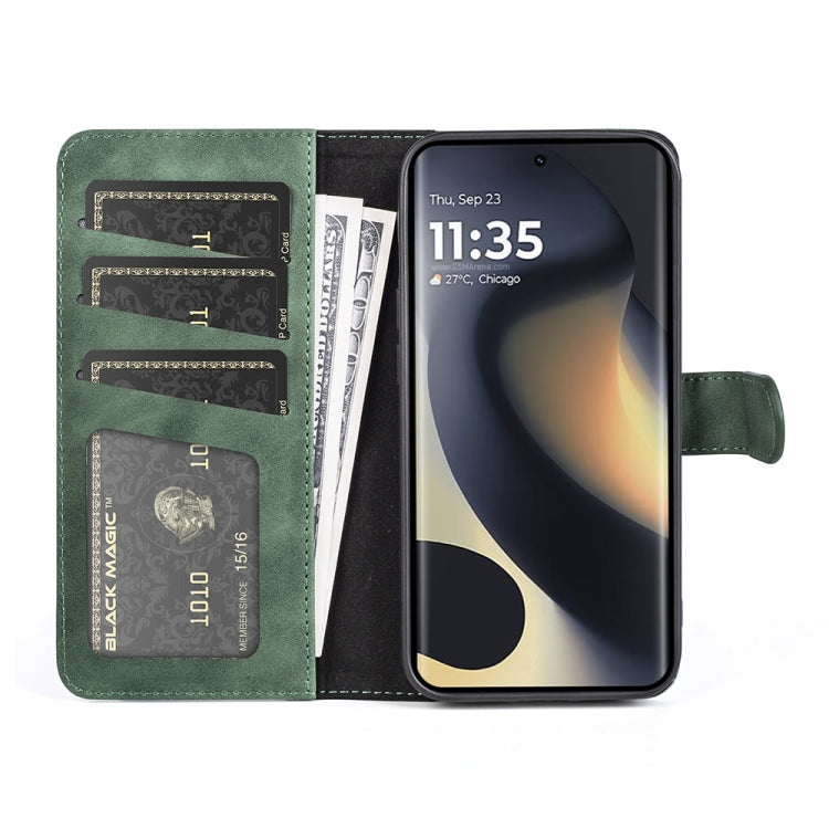 For Motolora Edge 5G 2024 Stitching Horizontal Flip Leather Phone Case(Green) - Motorola Cases by PMC Jewellery | Online Shopping South Africa | PMC Jewellery | Buy Now Pay Later Mobicred