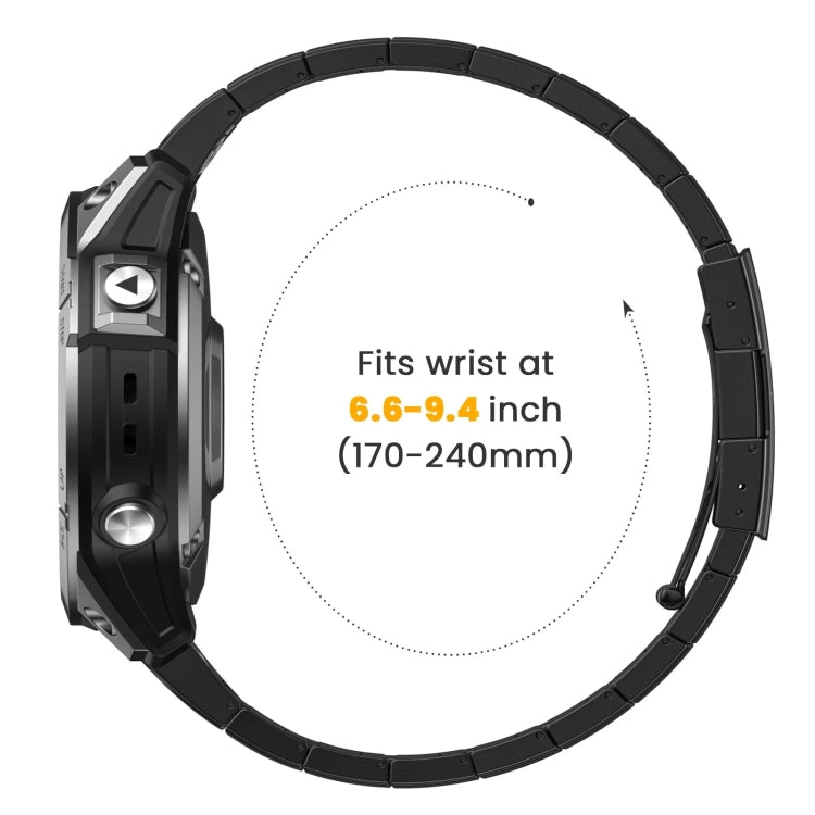 For Garmin Descent MK 2i 26mm Titanium Alloy Quick Release Watch Band(Black) - Watch Bands by PMC TechLife | Online Shopping South Africa | PMC TechLife
