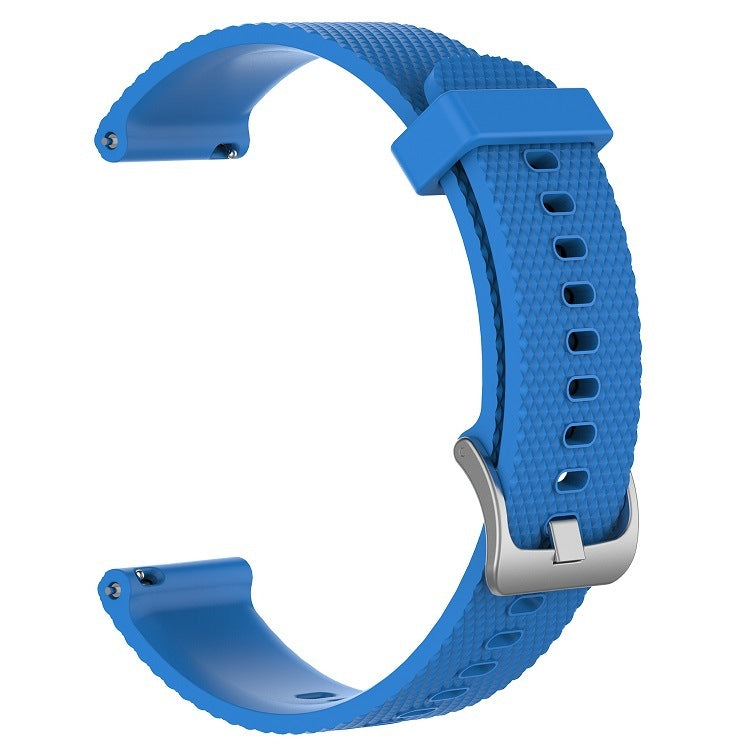 For Samsung  Galaxy Watch 4 Classic 42mm 20mm Diamond Textured Silicone Watch Band(Sky Blue) - Watch Bands by PMC TechLife | Online Shopping South Africa | PMC TechLife