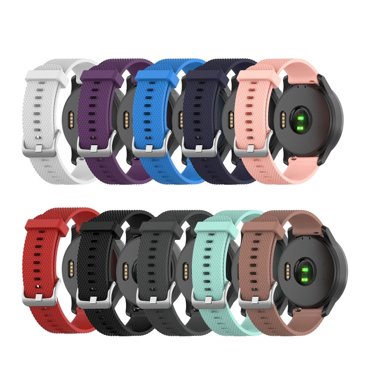 For Samsung Galaxy Watch 6 Classic 47mm 20mm Diamond Textured Silicone Watch Band(White) - Watch Bands by PMC TechLife | Online Shopping South Africa | PMC TechLife | Buy Now Pay Later Mobicred