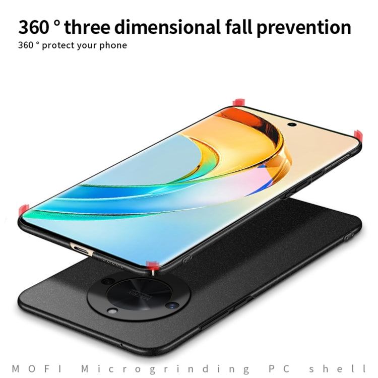 For Honor X50 5G MOFI Fandun Series Frosted PC Ultra-thin All-inclusive Phone Case(Black) - Honor Cases by MOFI | Online Shopping South Africa | PMC TechLife