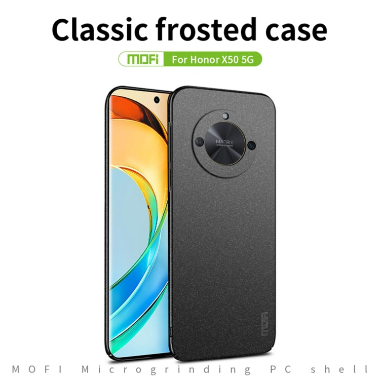 For Honor X50 5G MOFI Fandun Series Frosted PC Ultra-thin All-inclusive Phone Case(Red) - Honor Cases by MOFI | Online Shopping South Africa | PMC TechLife | Buy Now Pay Later Mobicred
