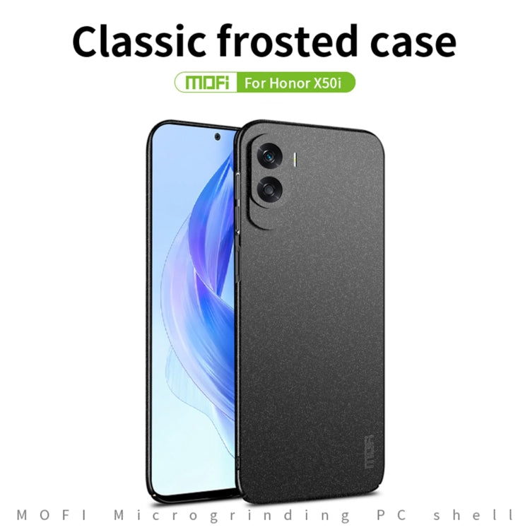 For Honor X50i / 90 Lite MOFI Fandun Series Frosted PC Ultra-thin All-inclusive Phone Case(Blue) - Honor Cases by MOFI | Online Shopping South Africa | PMC TechLife