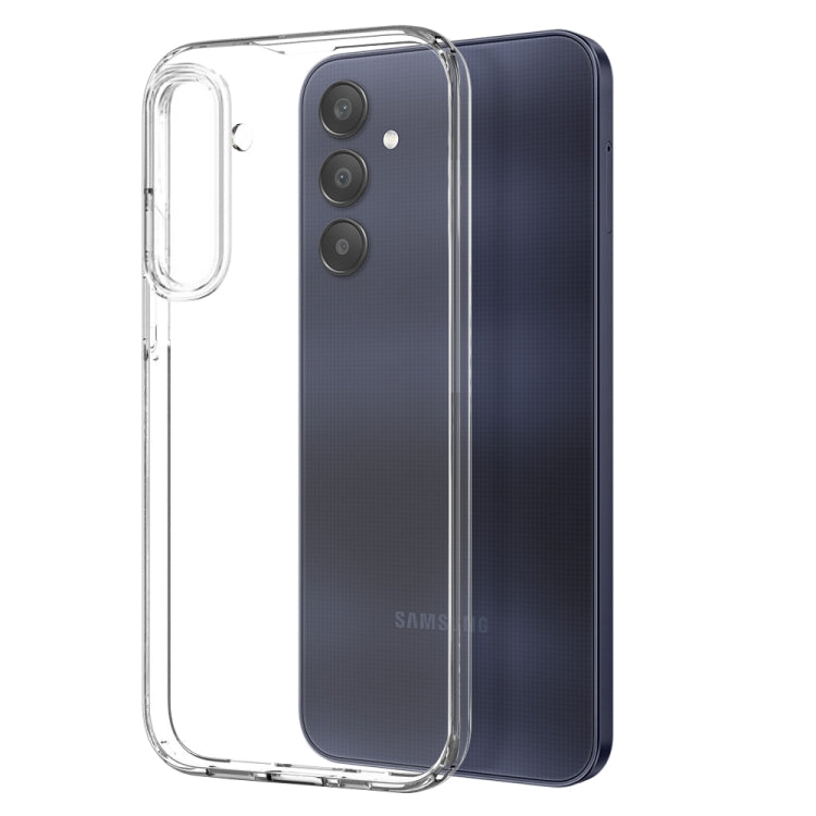 For Samsung Galaxy A25 5G NORTHJO Transparent TPU Phone Case with Tempered Glass Film(Transparent) - Galaxy Phone Cases by NORTHJO | Online Shopping South Africa | PMC TechLife