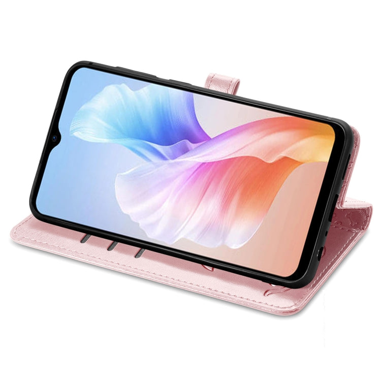 For DOOGEE X98 Pro / X98 Cat and Dog Embossed Leather Phone Case(Rose Gold) - Doogee Cases by PMC TechLife | Online Shopping South Africa | PMC TechLife | Buy Now Pay Later Mobicred