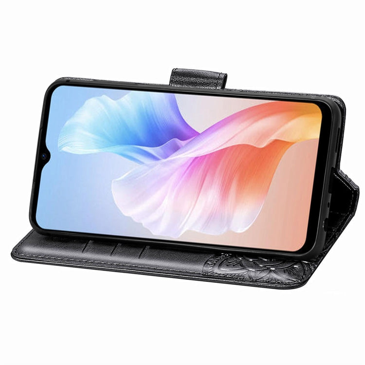 For DOOGEE X98 Pro / X98 Butterfly Love Flower Embossed Leather Phone Case(Black) - Doogee Cases by PMC TechLife | Online Shopping South Africa | PMC TechLife | Buy Now Pay Later Mobicred