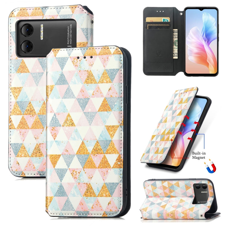 For DOOGEE X98 Pro / X98 CaseNeo Colorful Magnetic Leather Phone Case(Nordic Rhombus) - Doogee Cases by PMC TechLife | Online Shopping South Africa | PMC TechLife | Buy Now Pay Later Mobicred