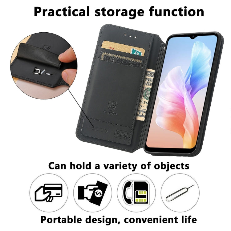 For DOOGEE X98 Pro / X98 CaseNeo Colorful Magnetic Leather Phone Case(Purple Scales) - Doogee Cases by PMC TechLife | Online Shopping South Africa | PMC TechLife | Buy Now Pay Later Mobicred