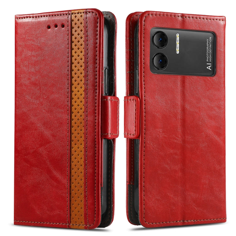 For DOOGEE X98 Pro / X98 CaseNeo Splicing Dual Magnetic Buckle Leather Phone Case(Red) - free shipping - PMC TechLife - Order now!