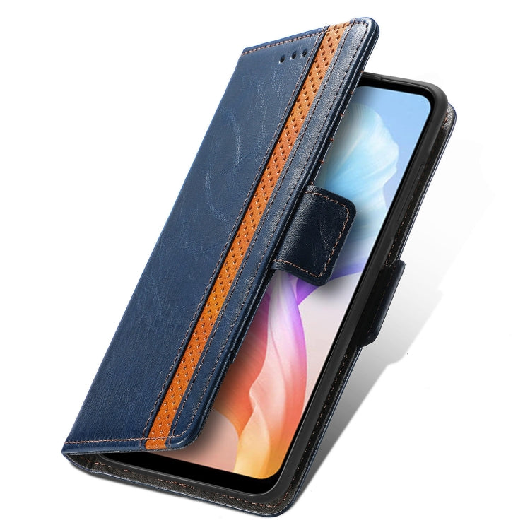 For DOOGEE X98 Pro / X98 CaseNeo Splicing Dual Magnetic Buckle Leather Phone Case(Blue) - Doogee Cases by PMC TechLife | Online Shopping South Africa | PMC TechLife | Buy Now Pay Later Mobicred