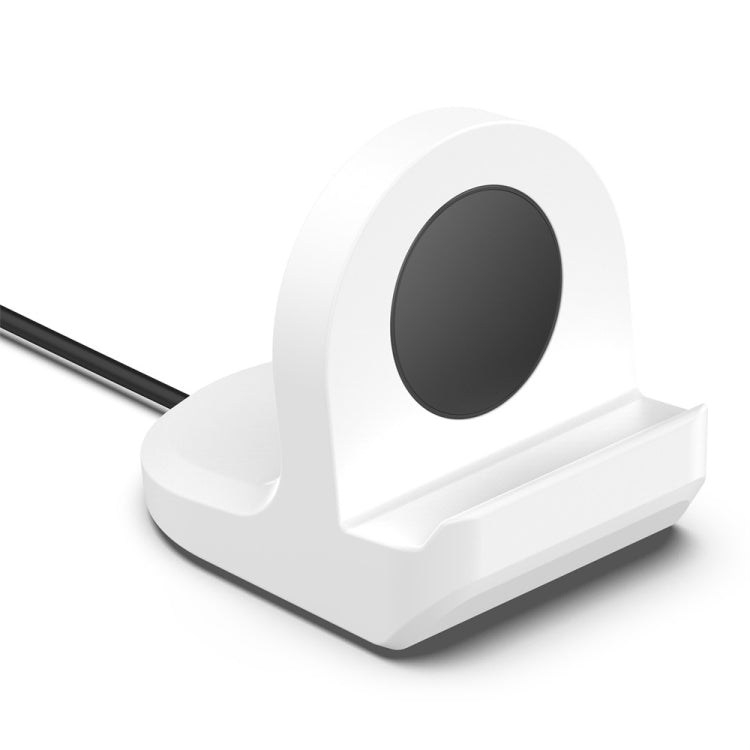 For Samsung Galaxy Watch6 / Watch6 Classic / Watch5 / Watch5 Pro JUNSUNMAY Silicone Charger Stand Non-Slip Base(White) - Charger by JUNSUNMAY | Online Shopping South Africa | PMC TechLife | Buy Now Pay Later Mobicred