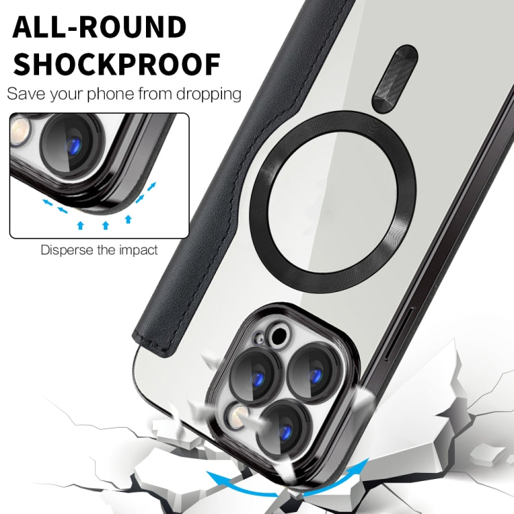 For iPhone 16 Pro Magnetic MagSafe RFID Anti-theft Leather Phone Case(Purple) - iPhone 16 Pro Cases by PMC TechLife | Online Shopping South Africa | PMC TechLife | Buy Now Pay Later Mobicred