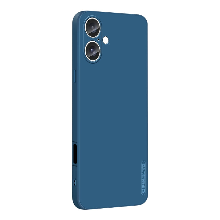 For iPhone 16 Plus PINWUYO Sense Series Liquid Silicone TPU Phone Case(Blue) - free shipping - PMC Jewellery - Order now!