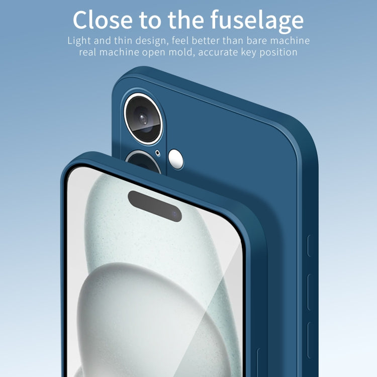 For iPhone 16 Plus PINWUYO Sense Series Liquid Silicone TPU Phone Case(Blue) - free shipping - PMC Jewellery - Order now!