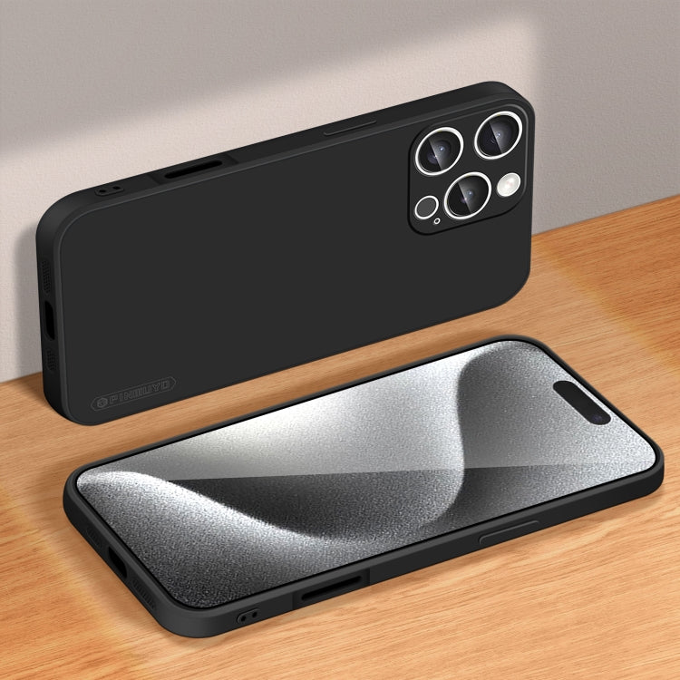For iPhone 16 Pro PINWUYO Sense Series Liquid Silicone TPU Phone Case(Black) - free shipping - PMC Jewellery - Order now!