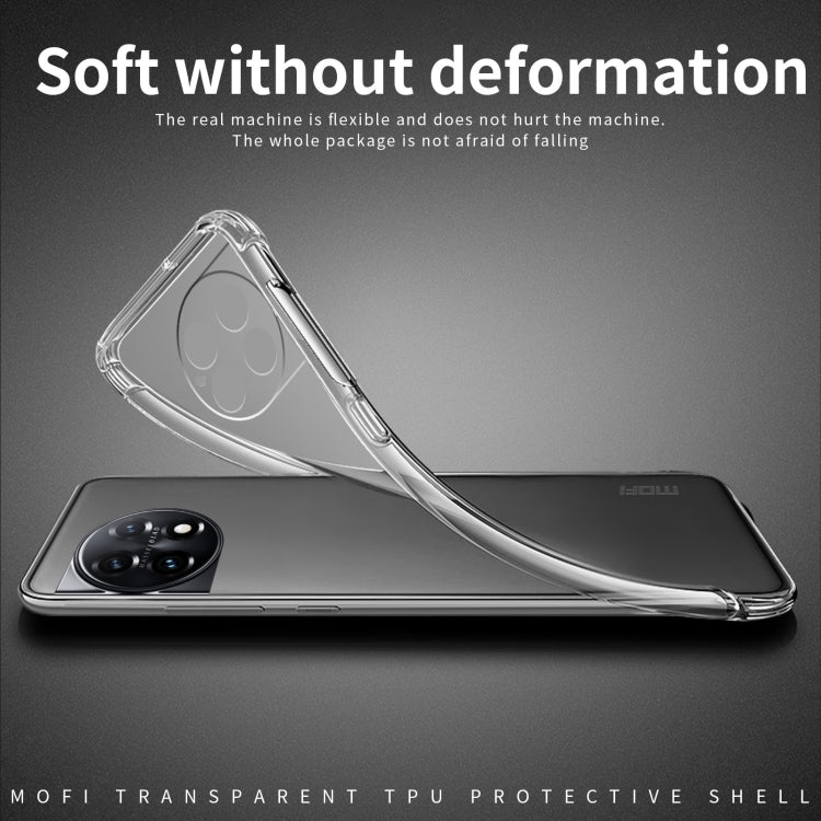 For OnePlus Ace 2 Pro MOFI Ming Series Transparent Ultra-thin TPU Phone Case(Transparent) - OnePlus Cases by MOFI | Online Shopping South Africa | PMC TechLife