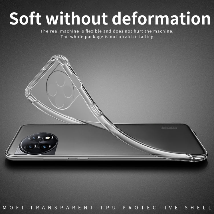 For OnePlus 12 MOFI Ming Series Transparent Ultra-thin TPU Phone Case(Transparent) - OnePlus Cases by MOFI | Online Shopping South Africa | PMC TechLife
