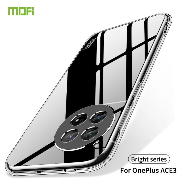For OnePlus Ace 3 MOFI Ming Series Transparent Ultra-thin TPU Phone Case(Transparent) - OnePlus Cases by MOFI | Online Shopping South Africa | PMC TechLife | Buy Now Pay Later Mobicred