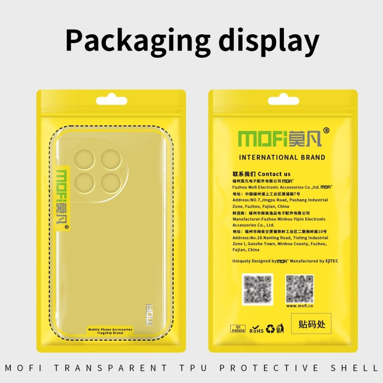 For OnePlus Ace 2 Pro MOFI Ming Series Transparent Ultra-thin TPU Phone Case(Transparent) - OnePlus Cases by MOFI | Online Shopping South Africa | PMC TechLife